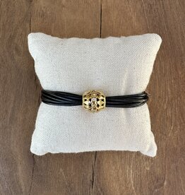 Chan Luu Chan Luu James Leather Bracelet Black BGF-6339