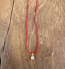 Chan Luu Chan Luu Este Diamond Necklace Red NGF-15236