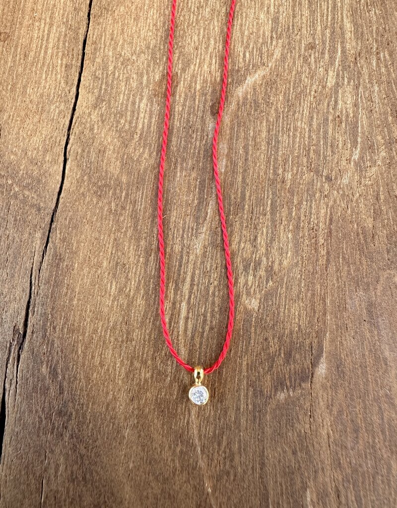 Chan Luu Chan Luu Este Diamond Necklace Red NGF-15236