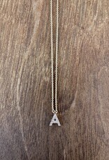 Chan Luu Chan Luu 'A' 14k Gold and White Diamond Initial Necklace NGF14-13723