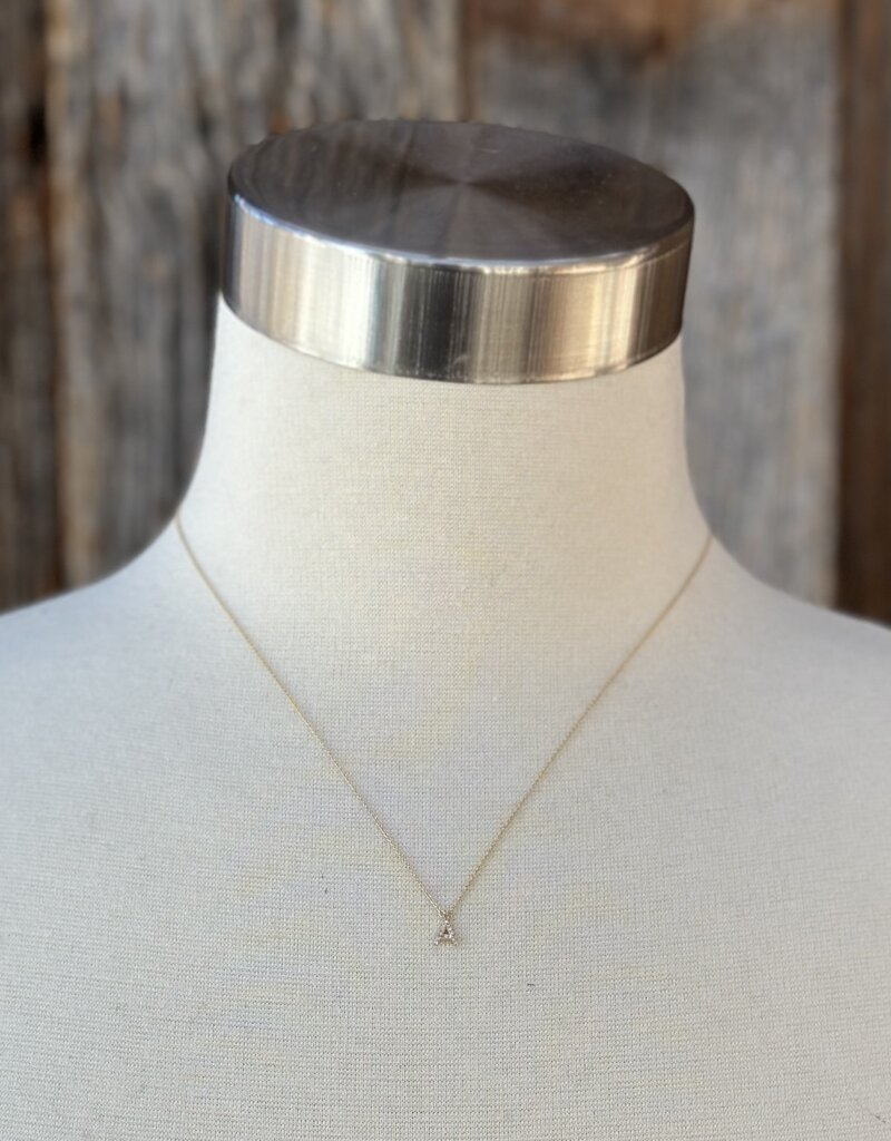 Chan Luu Chan Luu 'A' 14k Gold and White Diamond Initial Necklace NGF14-13723