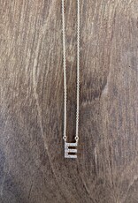 Chan Luu Chan Luu 'E' 14k Gold and White Diamond Initial Necklace NGF14-13723