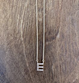 Chan Luu Chan Luu 'E' 14k Gold and White Diamond Initial Necklace NGF14-13723