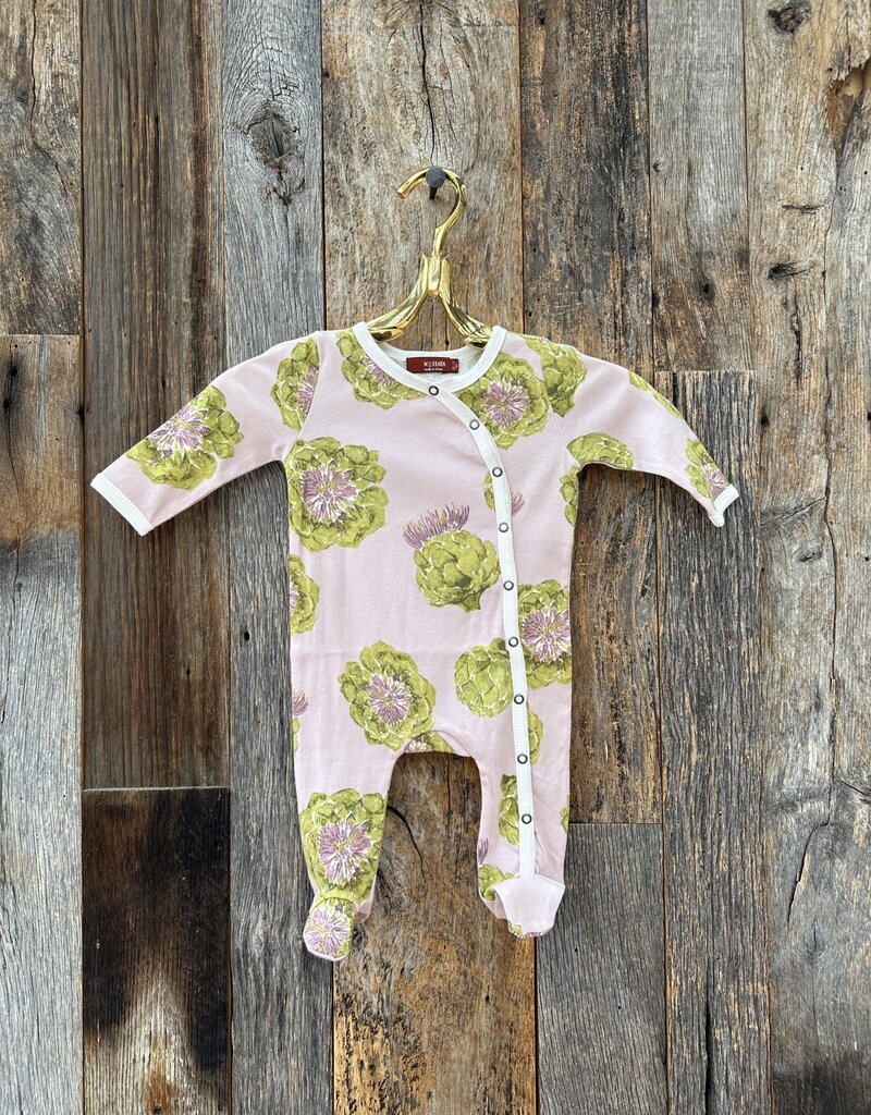 Milkbarn Milkbarn Organic Footed Romper Artichoke