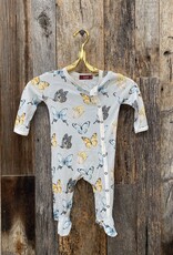 Milkbarn Milkbarn Bamboo Footed Romper Butterfly