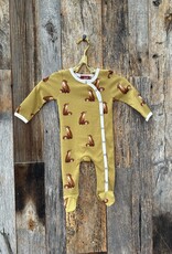 Milkbarn Milkbarn Organic Footed Romper Gold Fox