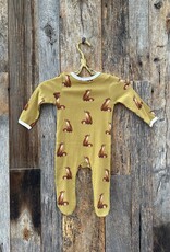 Milkbarn Milkbarn Organic Footed Romper Gold Fox