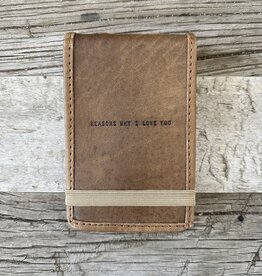 Sugarboo Sugarboo Mini Reasons Why Leather Journal  4x6 LJ176
