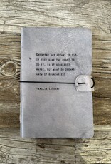 Sugarboo Sugarboo Amelia Earhart Artisan Leather Journal 5.75 x 8.75 Grey LJ145