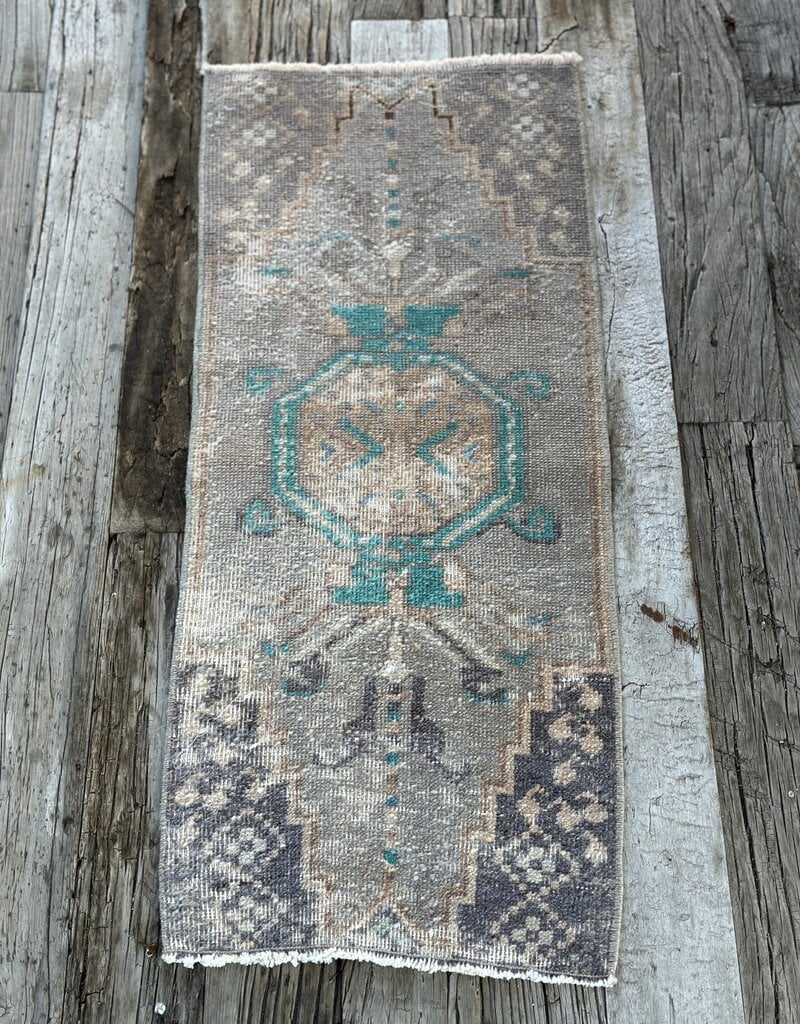 Orientalist Home Orientalist Vintage Turkish Anatolian Rug #9 34.5" x 14.5"