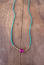 Debbie Fisher FLW4 Ruby, Jade Seed, GV, GF Clasp