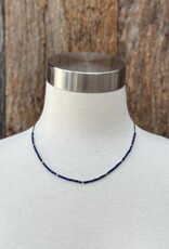 Debbie Fisher MDN98 Lapis, Seed, GV Beads, GF Clasp