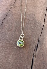 Robin M Designs Robin M 14K Peridot & Diamond Necklace 18"