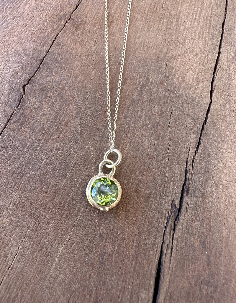 Robin M Designs Robin M 14K Peridot & Diamond Necklace 18"