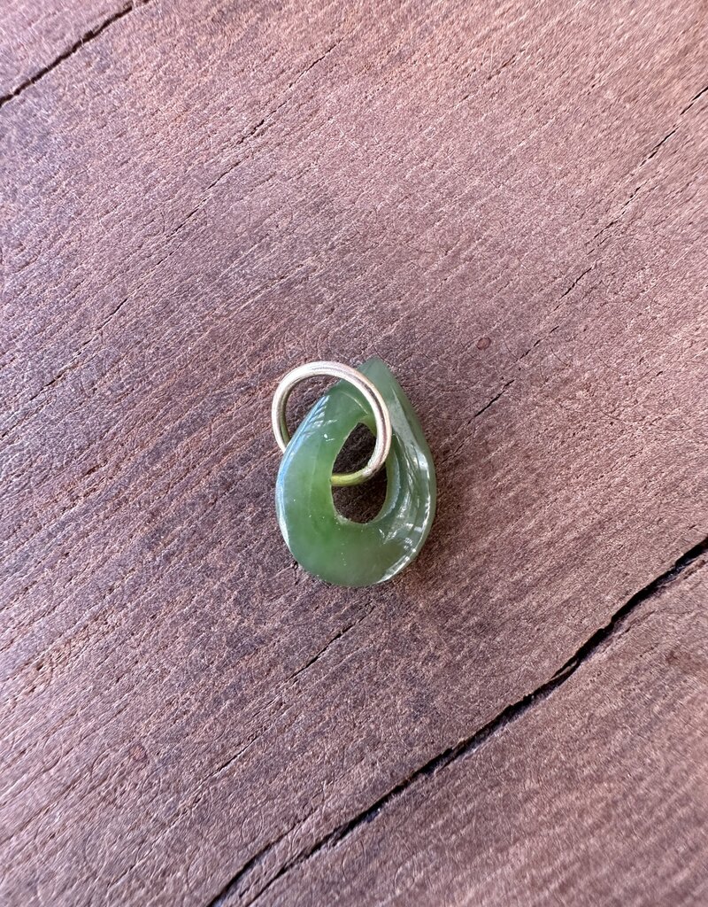 Robin M Designs Robin M 14K Jade Open Teardrop Charm
