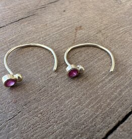 Robin M Designs Robin M 14K Designs Ruby Due Drop Earrings