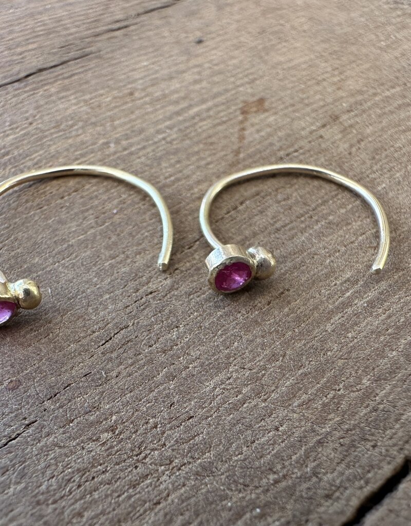 Robin M Designs Robin M 14K Designs Ruby Due Drop Earrings
