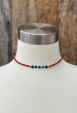 Robin M Designs Robin M 14K Antique Coral & Apatite Necklace 14"