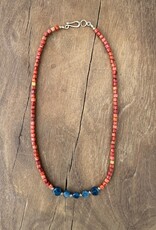 Robin M Designs Robin M 14K Antique Coral & Apatite Necklace 14"