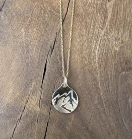 Robin M Designs Robin M 14K Flatirons Pendant GF Rope Chain 16"