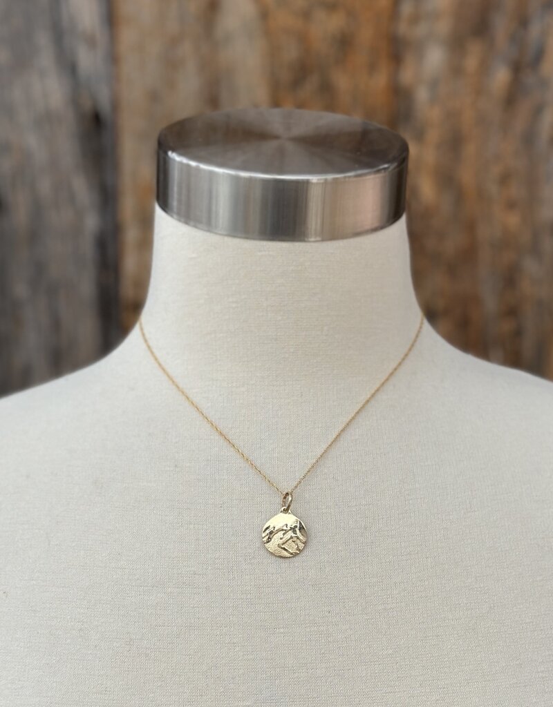 Robin M Designs Robin M 14K Flatirons Pendant GF Rope Chain 16"