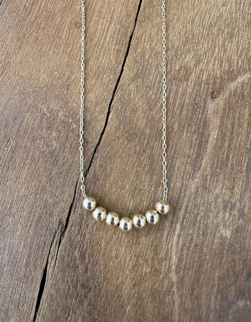 Robin M Designs Robin M 14K Gold Beads Necklace 13.5-14.5"