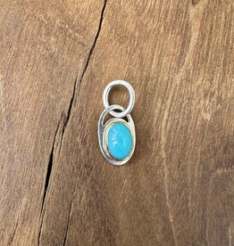 Robin M Designs Robin M Blue Opal Pendant 14K & SS