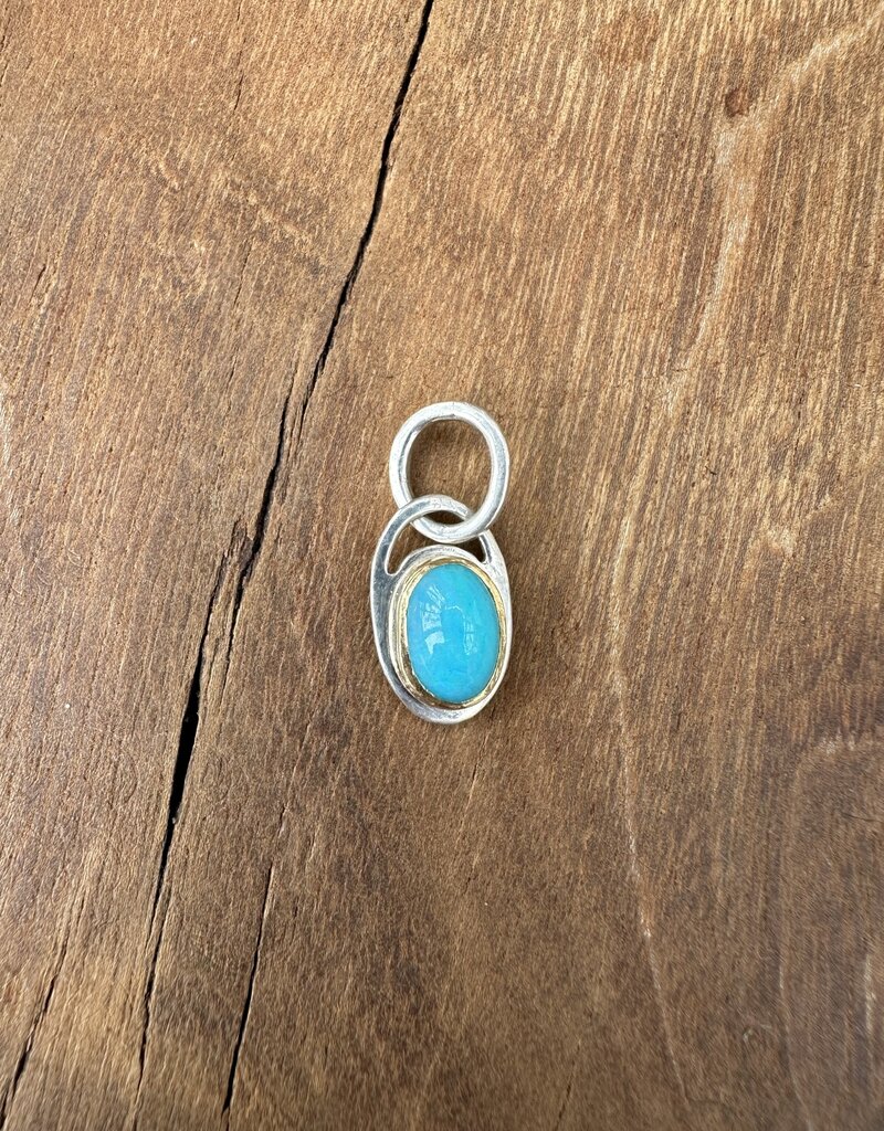 Robin M Designs Robin M Blue Opal Pendant 14K & SS