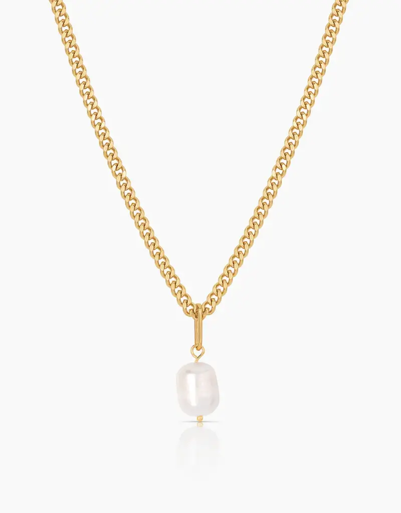 Thatch Thatch Colette Pearl Curb Necklace 14K GP