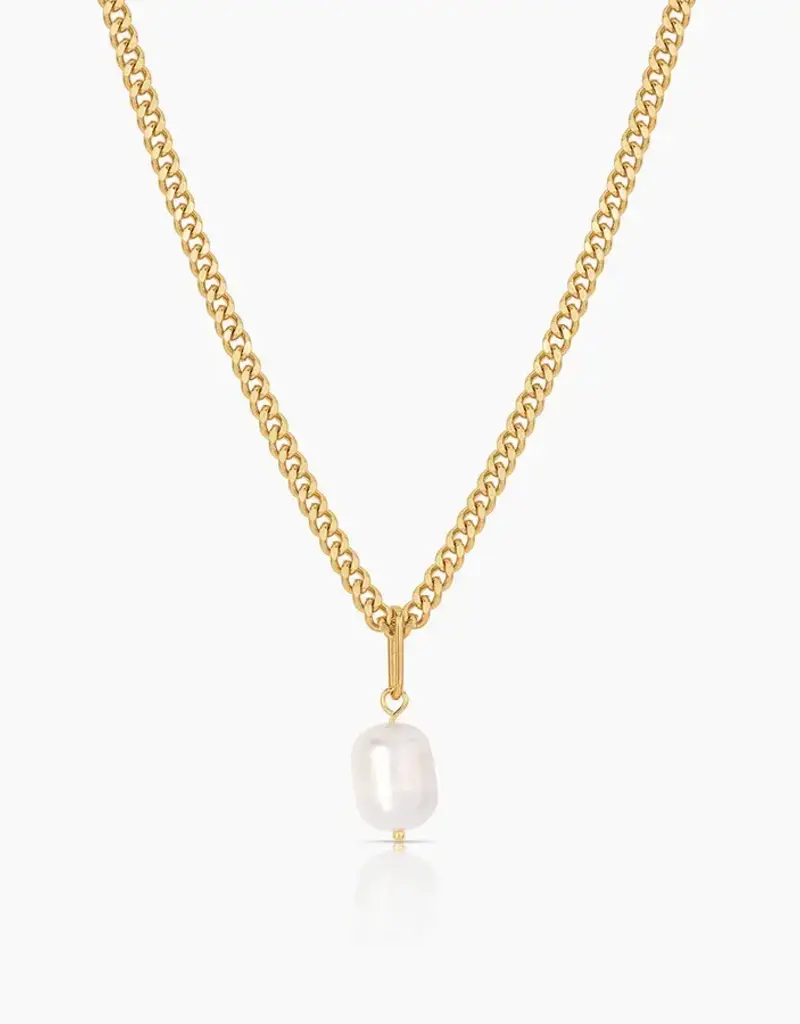 Thatch Thatch Colette Pearl Curb Necklace 14K GP