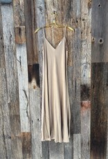 Milio Milano Milio Milano Full Length Slip Dress Camel