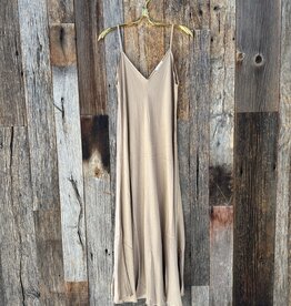 Milio Milano Milio Milano Full Length Slip Dress Camel