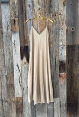 Milio Milano Milio Milano Full Length Slip Dress Camel