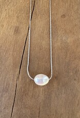 Thatch Thatch Isla Pearl Necklace Rhodium Plated