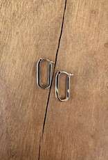 Thatch Thatch Nadine Hoop Earrings Rhodium Plated