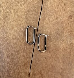 Thatch Thatch Nadine Hoop Earrings Rhodium Plated