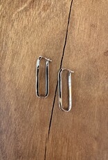 Thatch Thatch Sabrina Hoop Earrings Rhodium Plated