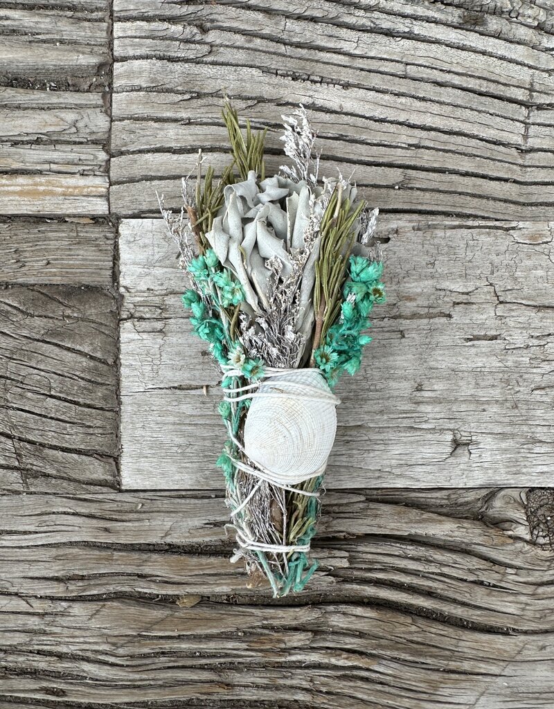 Andaluca Home Andaluca Home 6" Sage Green Floral Smudge Wand Shell
