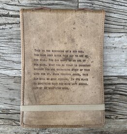 Sugarboo Sugarboo Large This Is The Beginning Leather Journal 7x9.75 LJ102