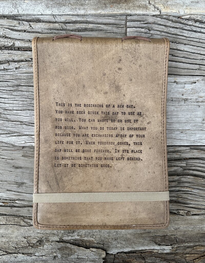 Sugarboo Sugarboo Large This Is The Beginning Leather Journal 7x9.75 LJ102