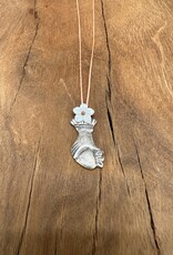 River Song Jewelry River Song Sterling Silver Heart in Hand Milagro Necklace