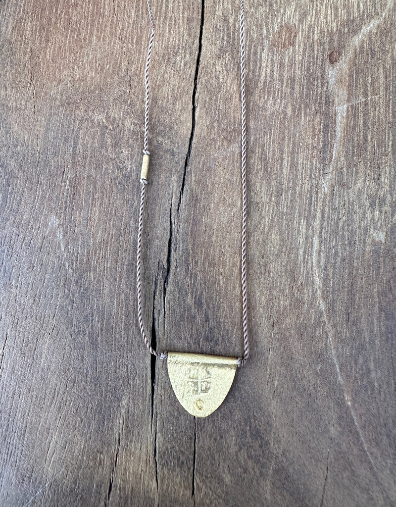 River Song Jewelry River Song 14K Turkish Gold Halfmoon Talisman Necklace