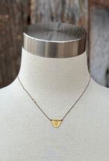 River Song Jewelry River Song 14K Turkish Gold Halfmoon Talisman Necklace