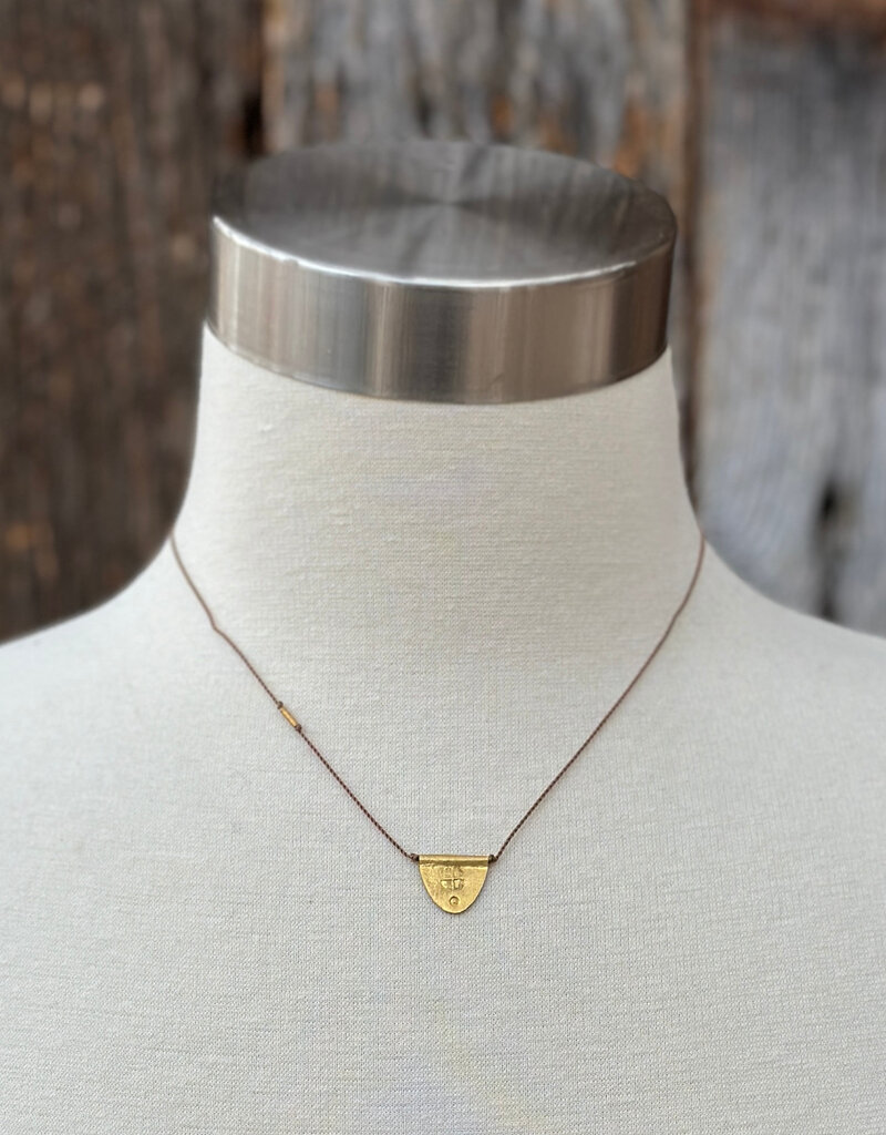 River Song Jewelry River Song 14K Turkish Gold Halfmoon Talisman Necklace