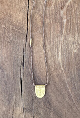 River Song Jewelry River Song 14K Turkish Gold Tab Talisman Necklace
