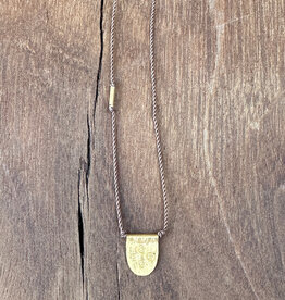 River Song Jewelry River Song 14K Turkish Gold Tab Talisman Necklace