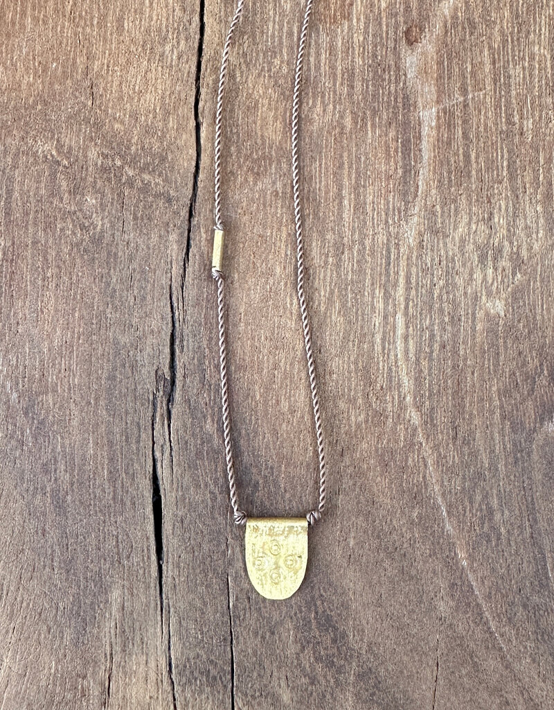 River Song Jewelry River Song 14K Turkish Gold Tab Talisman Necklace