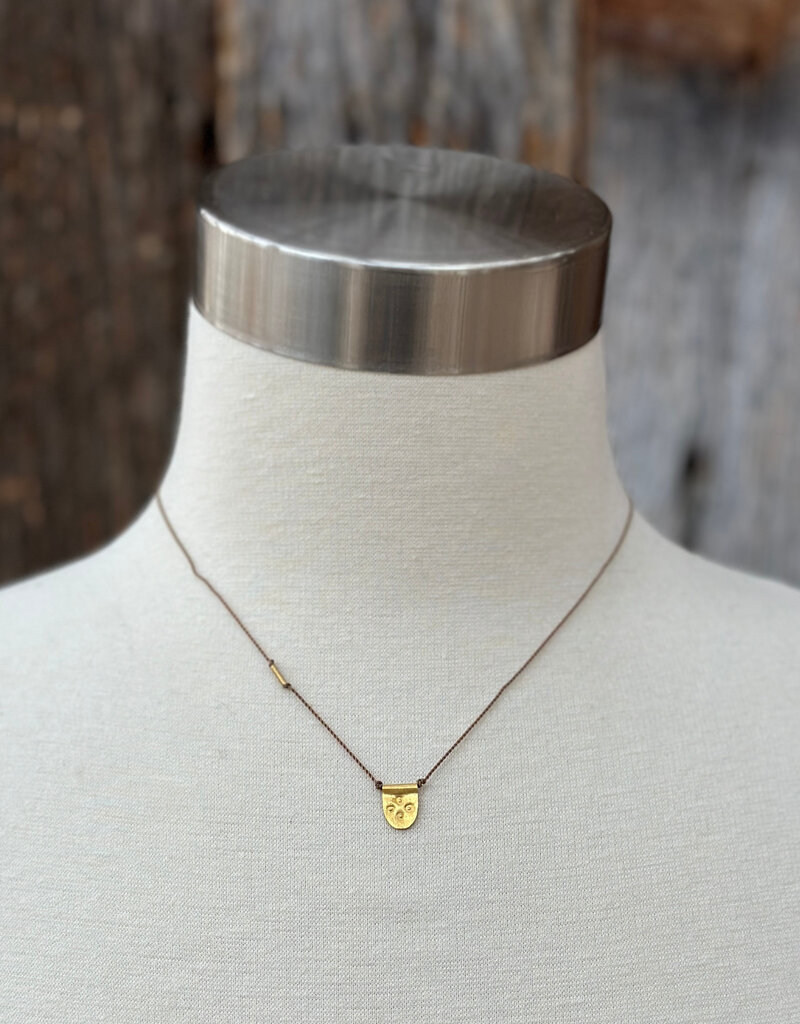River Song Jewelry River Song 14K Turkish Gold Tab Talisman Necklace