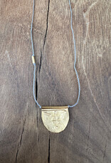 River Song Jewelry River Song Golden Halfmoon Talisman Necklace 24K GV