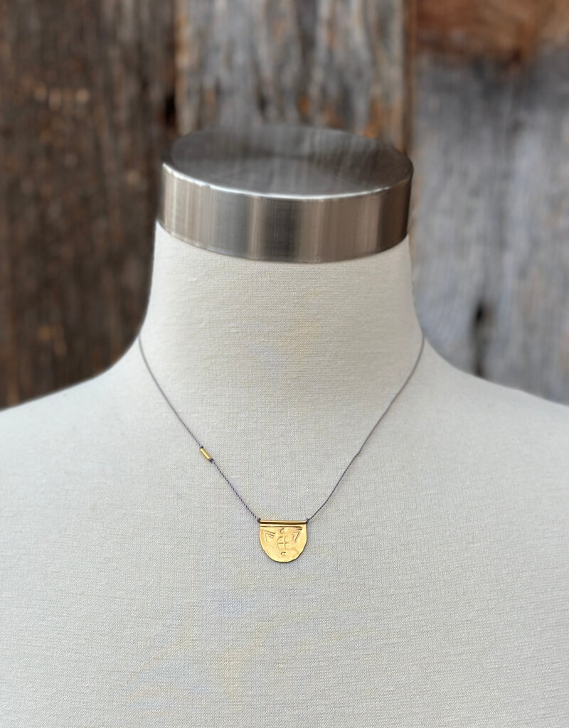 River Song Jewelry River Song Golden Halfmoon Talisman Necklace 24K GV